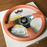ATC Candymax 350mm S-class Candy Pink Leather Steering Wheel