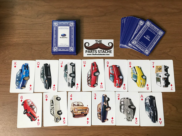 Subaru Car History Playing Cards