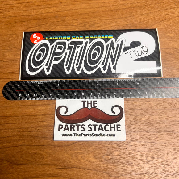 Option2 Sticker (Black Carbon)