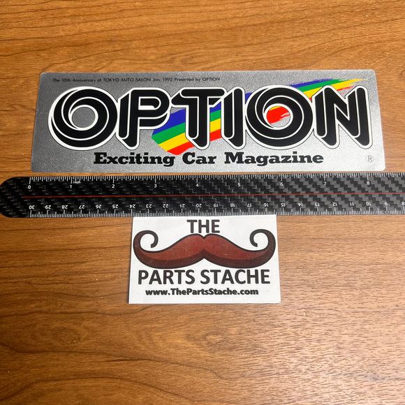 Option Sticker (1992 Tokyo Auto Salon)