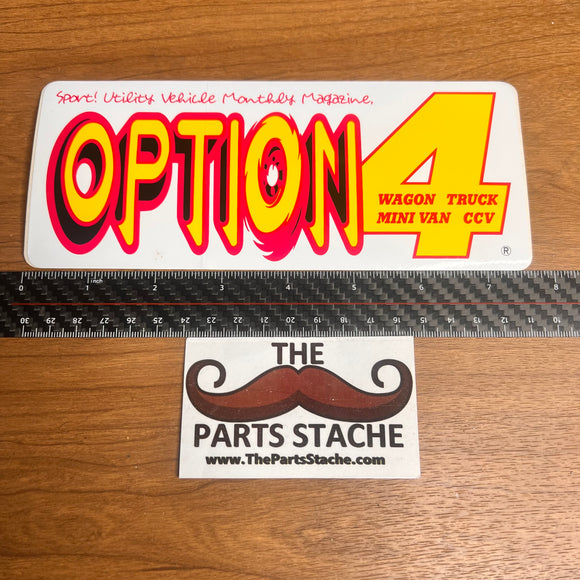 Option4 Sticker (Red/Yellow)