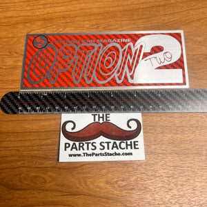 Option2 Sticker (Red Carbon)