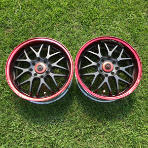 Crimson Racing Sparco NS-II 15x6 +40 4x100/114.3 Wheels *PAIR