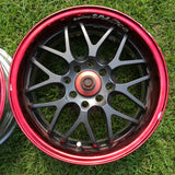 Crimson Racing Sparco NS-II 15x6 +40 4x100/114.3 Wheels *PAIR