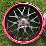 Crimson Racing Sparco NS-II 15x6 +40 4x100/114.3 Wheels *PAIR