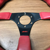 Jamex Red Leather Steering Wheel