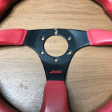 Jamex Red Leather Steering Wheel