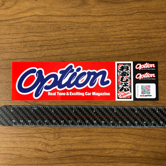 Option Line Sticker Option Sticker (Red/Blue) – The Parts Stache