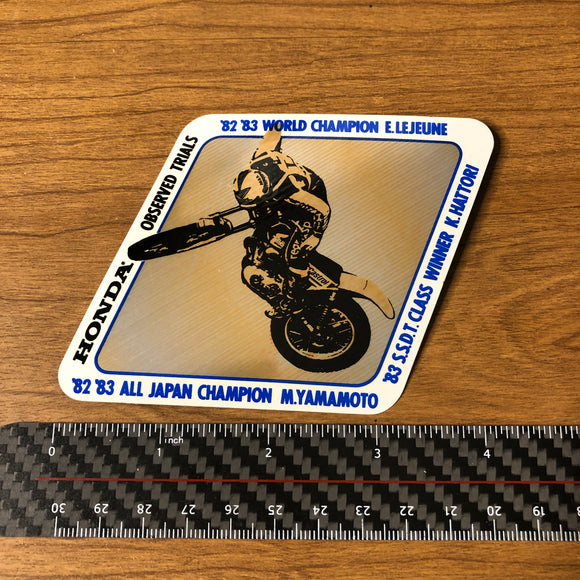 Honda '82/'83 Obsserved Trials Sticker