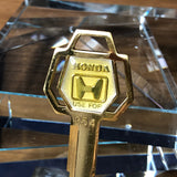 M354 Royal Clover HONDA Logo Key (Gold)