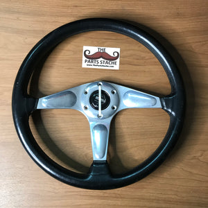 Momo Certo 365mm Leather/Polished Steering Wheel