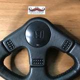 OEM Honda Access EF Civic/CRX Leather Wrapped Steering Wheel