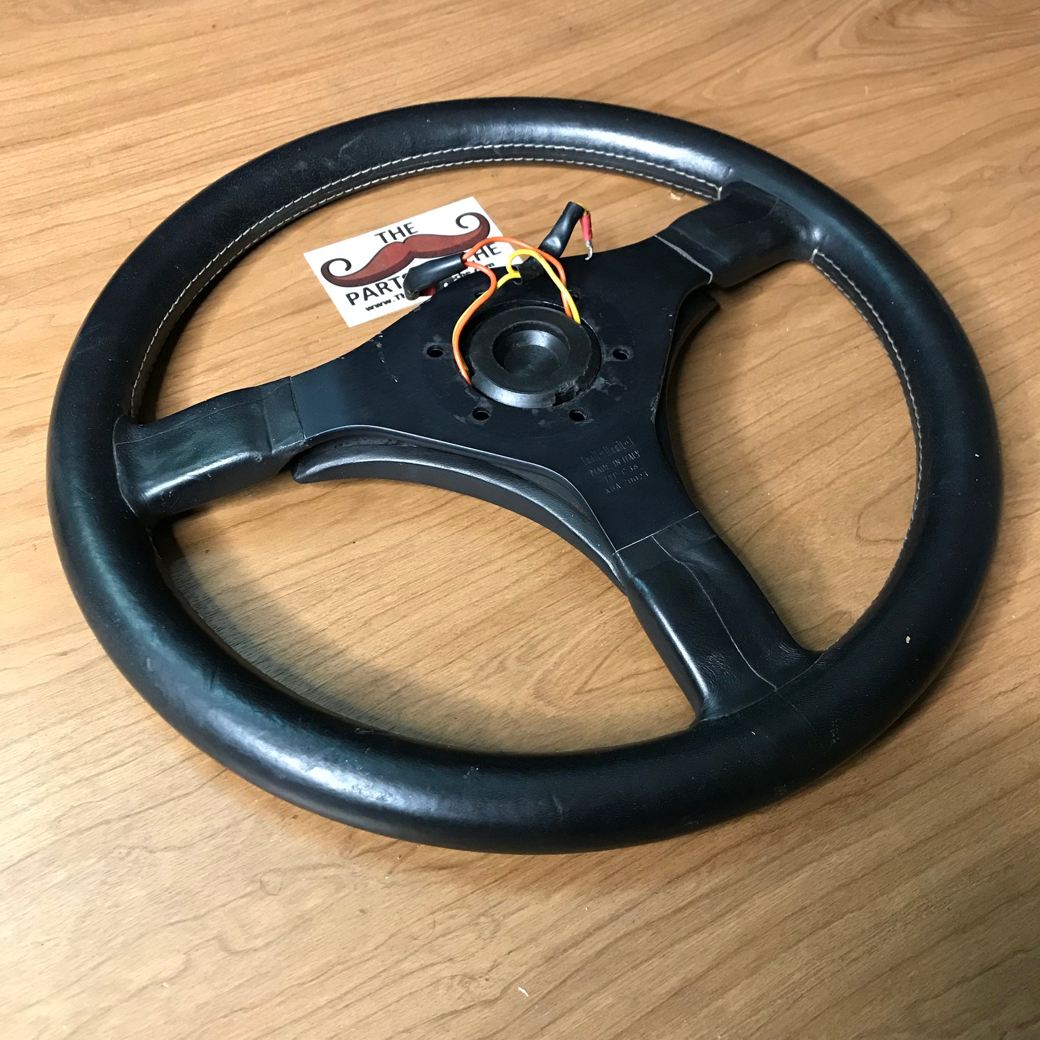 Momo Mystere 360mm Black Leather Steering Wheel – The Parts Stache Momo Mystere 360mm Black Leather Steering Wheel – The Parts Stache