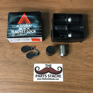 Advan Black Magnetic Wheel Locks M12x1.25 Nissan