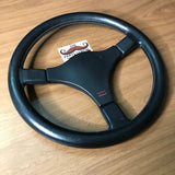 Momo Mystere 360mm Black Leather Steering Wheel