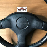 JDM DC2 Integra Si-VTEC non-SRS Leather Wrapped Steering Wheel #1