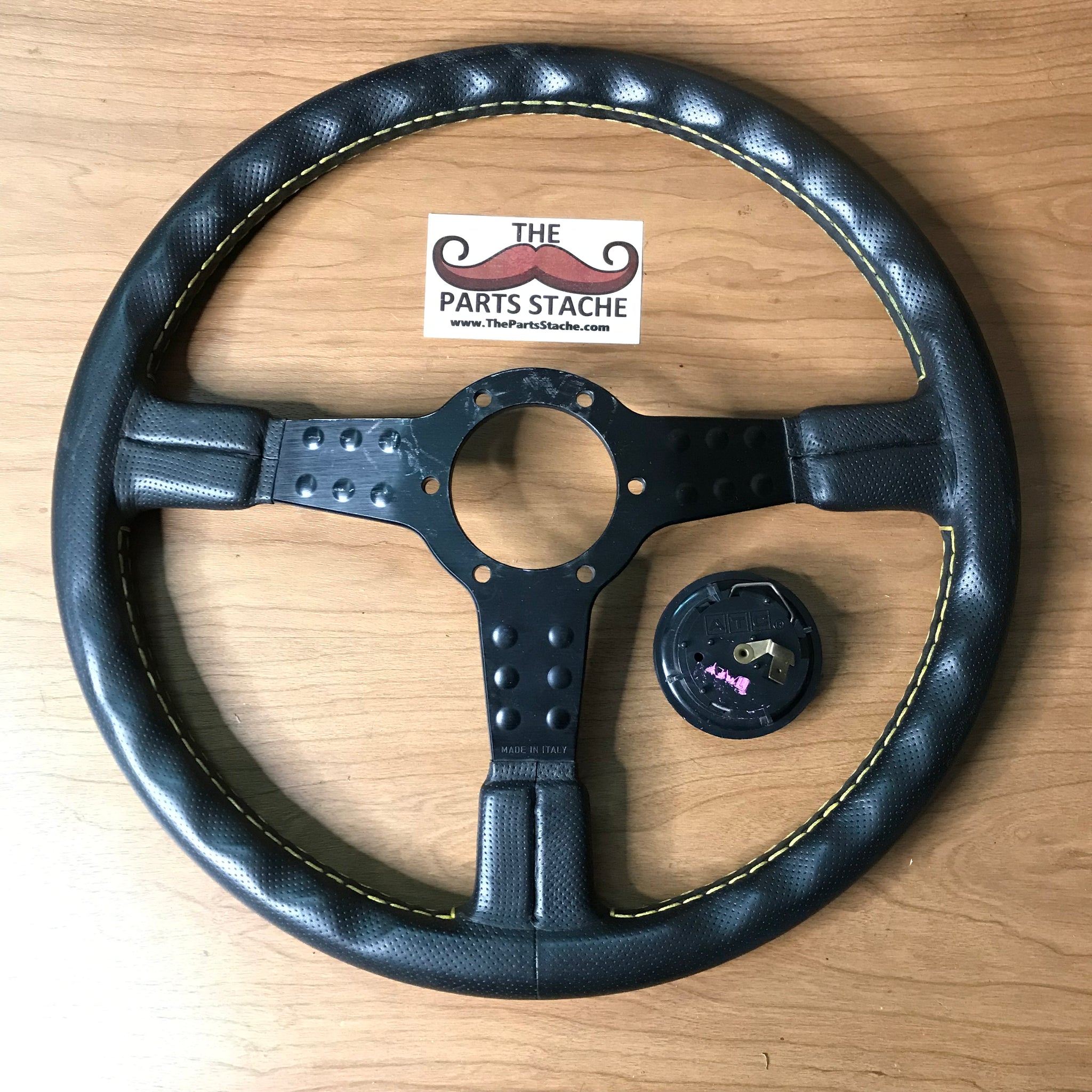 ル 年末のプロモーション ATC 360mm RC Competition Air Leather Steering Wheel – The パーツ