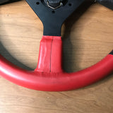 Pine Apple “Racing Buster” 350mm Red Leather Steering Wheel