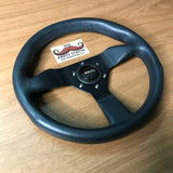 Momo Monte Carlo 320mm Black Leather Steering Wheel