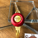 M322 Royal Clover Red Leather TOYOTA Key (Gold)