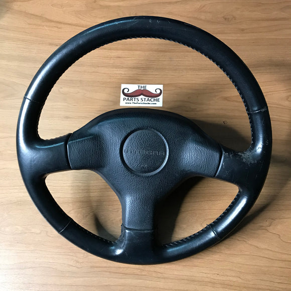 JDM DC2 Integra Si-VTEC non-SRS Leather Wrapped Steering Wheel #1