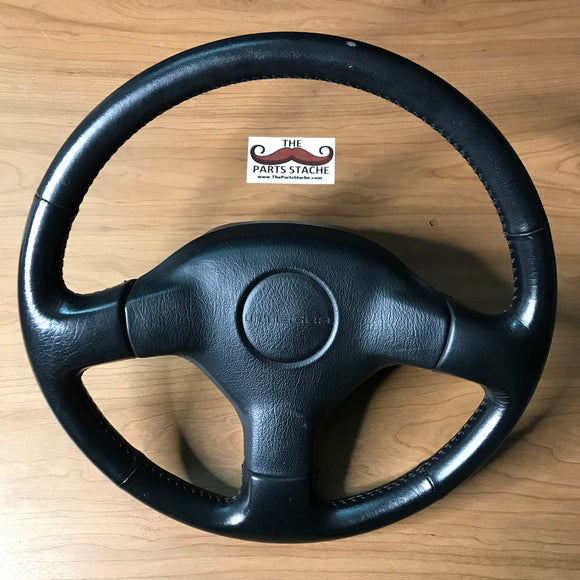 JDM DC2 Integra Si-VTEC non-SRS Leather Wrapped Steering Wheel #2
