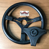 Momo Mystere 360mm Black Leather Steering Wheel