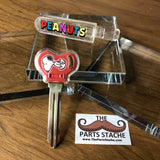 M383 Royal Clover Peanuts Snoopy Clip Key (Red/Silver)